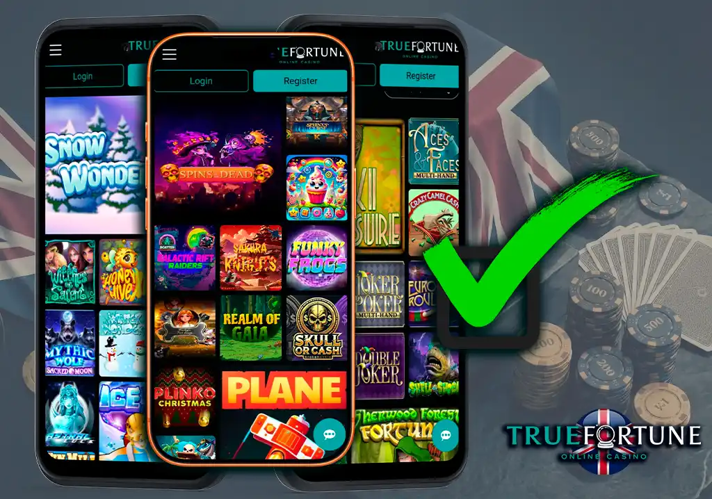 Complete gaming library with slots, poker and table games