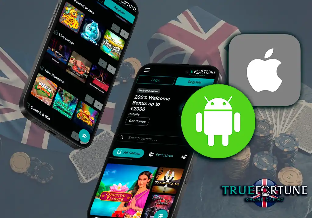 True Fortune Casino mobile application for UK players